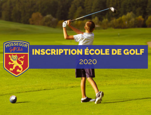 Inscription définitive école de golf 2020